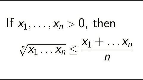 why Geometric Mean is always less than Arithematic Mean Part 1 | Inequality EP1