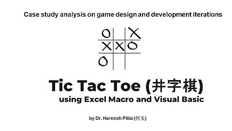 Tic Tac Toe Game Using Excel and VB: Game, Design, and Development Iterations