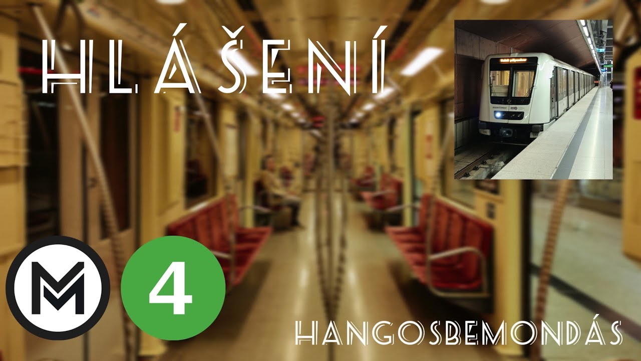 [BKK] Hlášení / Hangosbemondás - metro M4 (Szalóczy Pál)