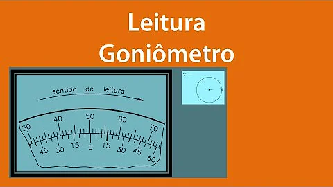 Como fazer a leitura de um goniômetro?