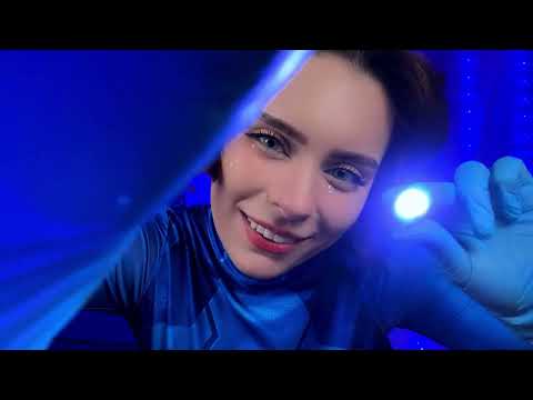 ASMR ALIEN FULL BODY EXAM Cranial Nerve Examination Medical Roleplay Eye Exam For Sleep 