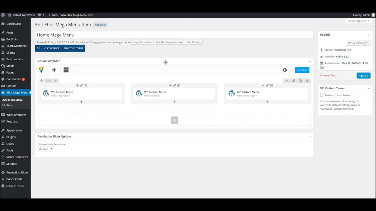 Ebor Mega Menu Overview - YouTube