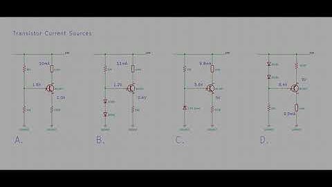 Simple Transistor Current Sources and Sinks