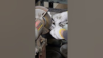 Using a Bench Grinder to put the Finishing Details on Clients Project