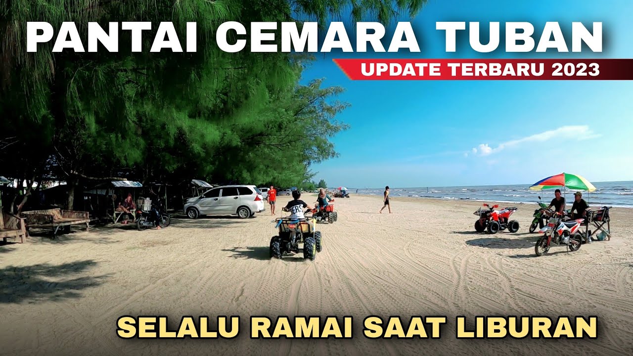 WISATA PANTAI CEMARA TUBAN TERBARU 2023, LIBUR LEBARAN SERAMAI INI - Cak Hanto