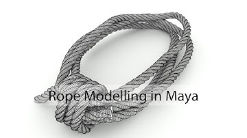 Maya Modelling - Rope Modelling Tutorial in Autodesk Maya 2017 | Maya Modelling Tutorials 2017