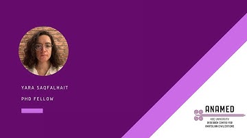 2025-2026 ANAMED PhD Fellow Yara Saqfalhait