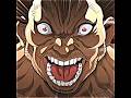 MUSASHI AURAAAð¥#baki #bakidou #yujirohanma #shorts #animeedit