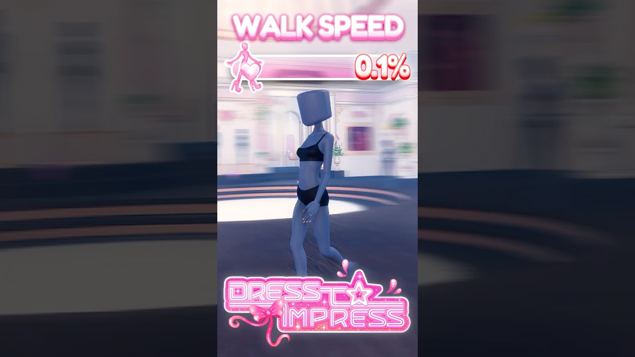 DRESS TO IMPRESS BUT WITH 1% SPEED?! #roblox #dresstoimpress #dti