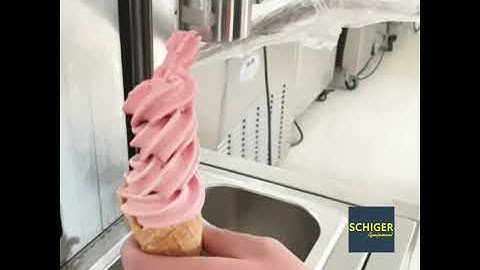 Customer Testing Swirl Ice Cream Machine M 2000i Frozen Yogurt Blender in Schiger Factory