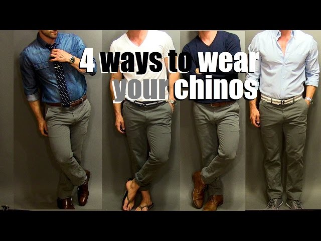 パンツ Bio wear CHINO WITH UNDERWEAR 4 Ways To Wear Your Chinos | A Chino Tutorial - YouTube