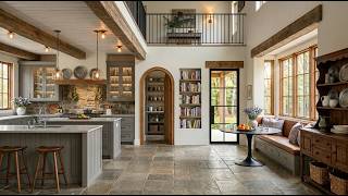 "The Heirloom Hearth" Rustic European Kitchen in Modern Provincial #interiordesign