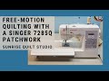 Free-motion Quilting with a Singer 7285Q Patchwork Machine