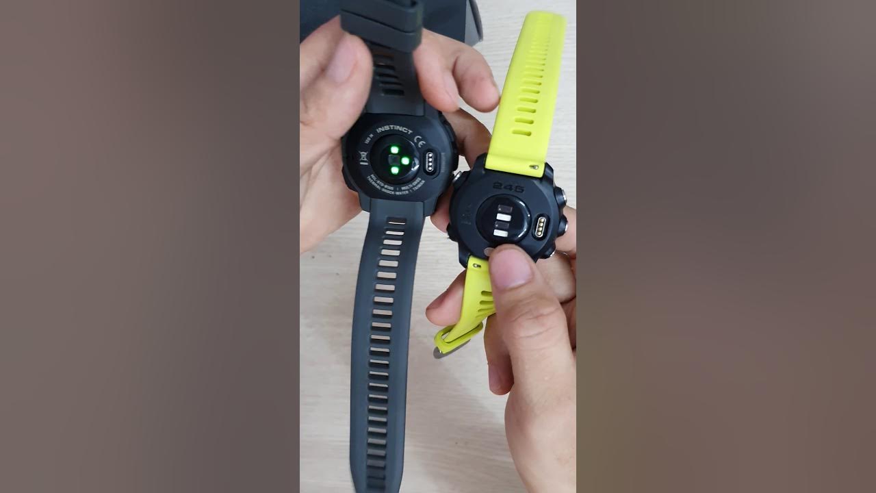 Review Garmin instinct vs Garmin forerunner 245 YouTube