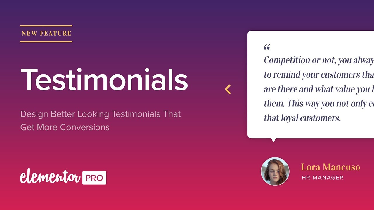 Customer Testimonials Samples