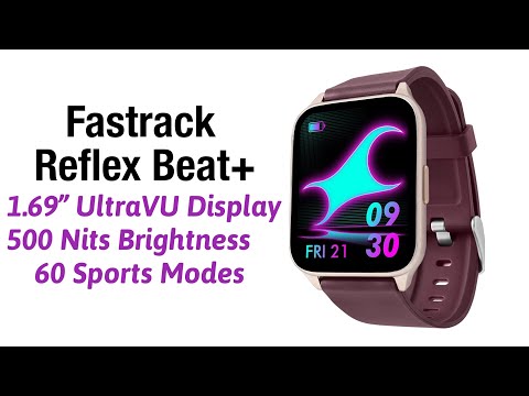 Fastrack New Reflex Beat+ - 1.69” UltraVU Display|500 Nits Brightness|60 Sports Models