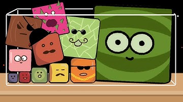SQUARE GAMES - Watermelon Game 2D Blocks (max level). 2048 Cubes, Merge Blocks, Satisfying Games!