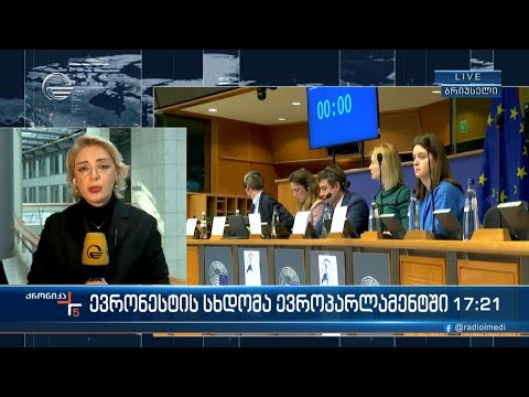 ევრონესტის სხდომა ევროპარლამენტში