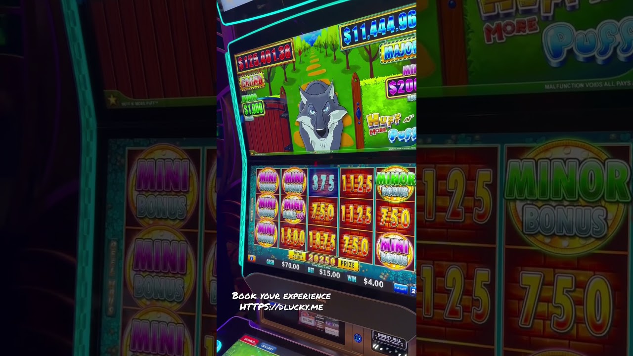 phá sòng bạc ve sông đồng nai $15/Spin Huff & More Puff Slot Machine D Lucky Jackpot Experience in Las Vegas all mansion bonus