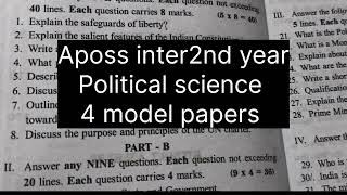Aposs inter 2nd year political science 4 model papers 