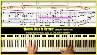 Video thumbnail of "'Nobody Does It Better' - jazz piano tutorial"