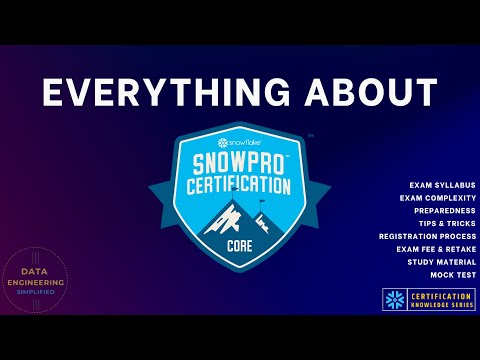 Snowflake SnowPro Core Certification - Complete Guide | Syllabus | Exam Complexity | Study Material