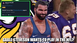 Minnesota Gold Medal Wrestler Gable Steveson Wants to Play in the NFL 👀👀👀