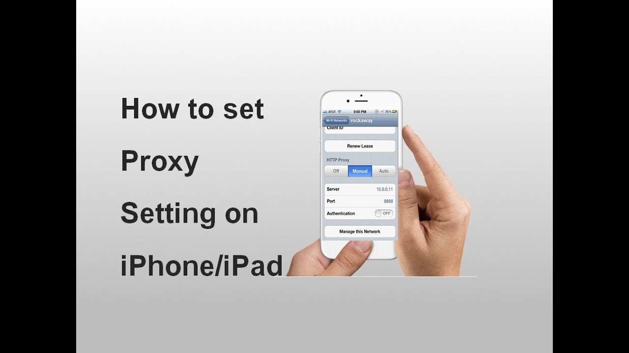 How To Set Proxy Setting In Iphone/Ipad