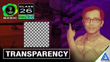 Coreldraw Basic Hindi | Transparency Tool - हिन्दी मे