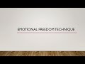 Emotional  freedom technique  cayte mocadam