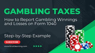 Form 1040 Gambling Winnings and Losses