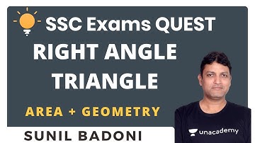 Right Angle Triangle [Area+Geometry] | Concept with Questions | Mathematics | Target SSC Exams