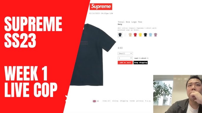 📦 Unboxing the Hottest Drop of the Season: Supreme SS23 Week 1 Tonal Box  Logo Tee! 