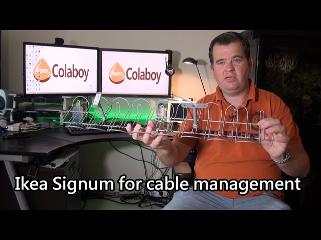 SIGNUM Range-câbles, couleur argent - IKEA