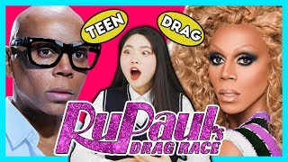 Korean Teenager React To RUPAUL'S DRAG RACE for the First Time!