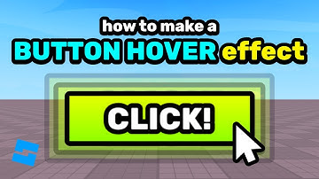 How to Make a Button Hover Effect in Roblox Studio