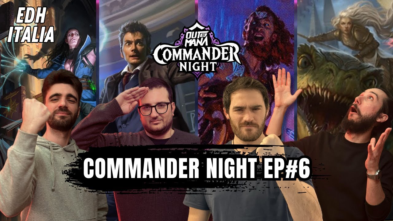 Commander Night #6 | Mirko vs Toralf vs 10th Doctor / Rose T. vs Thalia & Gitrog Monster | EDH Italy