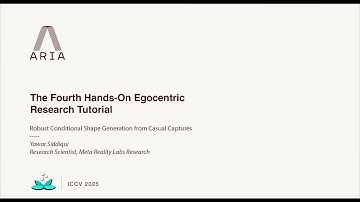 The Fourth Hands-On Egocentric Research Tutorial: Robust Conditional Shape Gen from Casual Captures