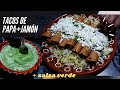 TACOS DORADOS DE PAPA CPN JAMÓN PARA NAVIDAD!☃// CENA ECONÓMICA