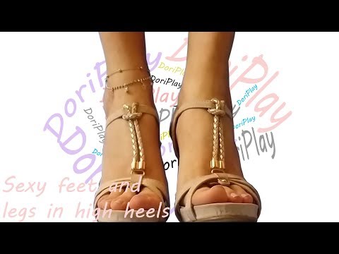 Sexy feet and legs in high heels