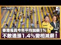 香港僱員今年平均加薪1%    不敵通漲1.4%變相減薪！｜D100新聞天地｜李錦洪、梁家權