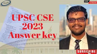 UPSC CSE Prelims 2023 | GS Paper-1 सबसे विश्वसनीय Answer Key  | @orbitofias