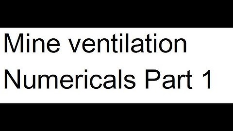 Mine Ventilation video