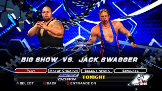 WWE SMACKDOWN VS RAW 2011 PS 3 EMULATOR BIG SHOW VS JACK SWAGGER HD