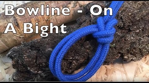 Bowline On A Bight. Easy step by step instructions.