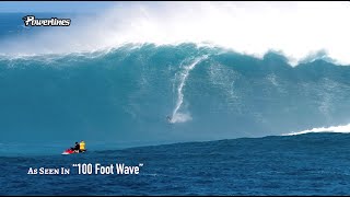 '100 FOOT WAVE' behind the scenes footage by POWERLINES Productions⚡  #surf #powerlinesproductions