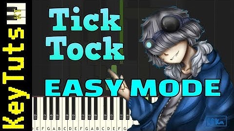 Tick Tock by SharaX (Undertronic - Undertale AU) - Easy Mode [Piano Tutorial] (Synthesia)