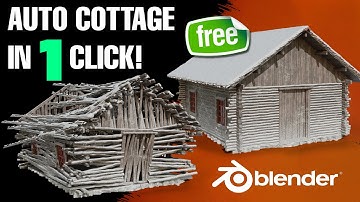 Cottage Generator in Blender with Geometry Nodes | Free Blend File!