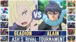 Gladion vs. Alain (Pokémon Sun/Moon) - Ash's Rival Tournament/Semifinal