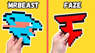 I Built YOUTUBERS Logo in LEGO!